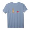Apricot Pudel / Doodle auf EKG-Linie im Cartoon-Style T-Shirt – Perfekt als Geschenk für Hundeliebhaber, Pudel- und Doodle-Fans zu Weihnachten & Geburtstag