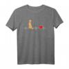 Apricot Pudel / Doodle auf EKG-Linie im Cartoon-Style T-Shirt – Perfekt als Geschenk für Hundeliebhaber, Pudel- und Doodle-Fans zu Weihnachten & Geburtstag