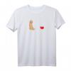 Apricot Pudel / Doodle auf EKG-Linie im Cartoon-Style T-Shirt – Perfekt als Geschenk für Hundeliebhaber, Pudel- und Doodle-Fans zu Weihnachten & Geburtstag