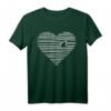 Love Shark Minimalist Line Art Drawing Shark Fin T-Shirt – Stylisches Ocean-Design für Meeres- und Haifischfans
