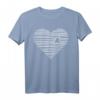 Love Shark Minimalist Line Art Drawing Shark Fin T-Shirt – Stylisches Ocean-Design für Meeres- und Haifischfans
