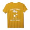 First Line Then Wine - Line Dance Line Dancing T-Shirt mit lustigem Spruch, klassisch geschnitten