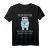 Nicht zu dick ironisches Nilpferd T-Shirt mit Spruch – Humorvolles Geschenk für Selbstvertrauen und innere Werte