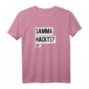 Samma Hackts Hm Ironie Sarkasmus Spruch Shirt - Lustiges Witziges T-Shirt für Humorliebhaber mit schwarzem Humor
