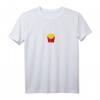 Pommes Puls Herzschlag Fritten Kartoffeln Geschenk T-Shirt - Lustiges Fast-Food Motiv für Pommes-Liebhaber, Geburtstag & Weihnachten