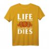 Life Line Sinnloses Memento Mori T-Shirt – Philosophisches Motiv für Leser, Denker und Bücherliebhaber