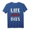 Life Line Sinnloses Memento Mori T-Shirt – Philosophisches Motiv für Leser, Denker und Bücherliebhaber
