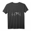 Damen Zebra-Herzschlag-Shirt - Süßes Geschenk für Zebra-Liebhaber mit grafischem Tiermotiv und V-Ausschnitt