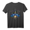St. Michael Schutzpatron der Polizeibeamten Thin Blue Line T-Shirt – Religiöses Geschenk für Polizisten, Christen & kirchliche Anlässe