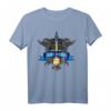 St. Michael Schutzpatron der Polizeibeamten Thin Blue Line T-Shirt – Religiöses Geschenk für Polizisten, Christen & kirchliche Anlässe