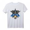 St. Michael Schutzpatron der Polizeibeamten Thin Blue Line T-Shirt – Religiöses Geschenk für Polizisten, Christen & kirchliche Anlässe