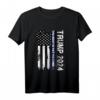 Trump 2024 Thin Blue Line T-Shirt - The Best Is Yet To Come für Trump Wähler, Patrioten, Polizisten & Unterstützer bei den US Wahlen 2024