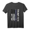 Trump 2024 Thin Blue Line T-Shirt - The Best Is Yet To Come für Trump Wähler, Patrioten, Polizisten & Unterstützer bei den US Wahlen 2024