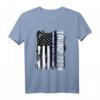 Trump 2024 Thin Blue Line T-Shirt - The Best Is Yet To Come für Trump Wähler, Patrioten, Polizisten & Unterstützer bei den US Wahlen 2024