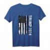 Trump 2024 Thin Blue Line T-Shirt - The Best Is Yet To Come für Trump Wähler, Patrioten, Polizisten & Unterstützer bei den US Wahlen 2024