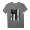 Trump 2024 Thin Blue Line T-Shirt - The Best Is Yet To Come für Trump Wähler, Patrioten, Polizisten & Unterstützer bei den US Wahlen 2024