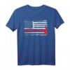 Firefighter Thin Red Line Flag Hero Fireman T-Shirt – Amerikanisches Patriotisches Geschenk für Feuerwehrleute und Helden
