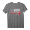 Firefighter Thin Red Line Flag Hero Fireman T-Shirt – Amerikanisches Patriotisches Geschenk für Feuerwehrleute und Helden