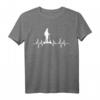 E-Scooter Elektroroller Heartbeat Heart Line T-Shirt – Trendiges Fan-Design für Scooter-Liebhaber