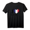 I Love Bordeaux Herz Frankreich Flagge T-Shirt – Perfektes Souvenir für Bordeaux-Liebhaber und Frankreich-Fans