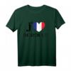 I Love Bordeaux Herz Frankreich Flagge T-Shirt – Perfektes Souvenir für Bordeaux-Liebhaber und Frankreich-Fans