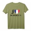 I Love Bordeaux Herz Frankreich Flagge T-Shirt – Perfektes Souvenir für Bordeaux-Liebhaber und Frankreich-Fans