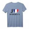 I Love Bordeaux Herz Frankreich Flagge T-Shirt – Perfektes Souvenir für Bordeaux-Liebhaber und Frankreich-Fans
