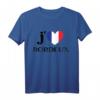 I Love Bordeaux Herz Frankreich Flagge T-Shirt – Perfektes Souvenir für Bordeaux-Liebhaber und Frankreich-Fans
