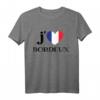 I Love Bordeaux Herz Frankreich Flagge T-Shirt – Perfektes Souvenir für Bordeaux-Liebhaber und Frankreich-Fans