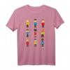Star Trek Original Series Pixel Crew Line-Up Premium T-Shirt - Offiziell Lizenzierter Sci-Fi Fanartikel