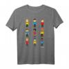 Star Trek Original Series Pixel Crew Line-Up Premium T-Shirt - Offiziell Lizenzierter Sci-Fi Fanartikel