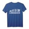Evolution Line Dance T-Shirt für Tänzer – Klassisch geschnitten, mit Tanzpaar Motiv, perfekt für Country Musik und Tanzveranstaltungen