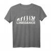 Evolution Line Dance T-Shirt für Tänzer – Klassisch geschnitten, mit Tanzpaar Motiv, perfekt für Country Musik und Tanzveranstaltungen