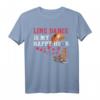 Line Dance Is My Happy Hour T-Shirt – Lustiges Geschenk für Line Dancer, Tanzlehrer, Queen & King, mit Cowboy Hut und Western Stiefeln