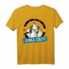 HapPanda T-Shirt mit Penguins und Chill Out Text - Lustiges Geschenk für den besonderen Tag