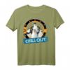 HapPanda T-Shirt mit Penguins und Chill Out Text - Lustiges Geschenk für den besonderen Tag