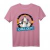 HapPanda T-Shirt mit Penguins und Chill Out Text - Lustiges Geschenk für den besonderen Tag
