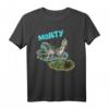HapPanda Marty Painted Grass Poster T-Shirt - Offiziell Lizenzierte Geburtstagskleidung für Feiern & Geschenke