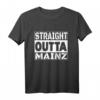 Straight Outta Mainz Ultras Fan Geschenk | Rot T-Shirt für Mainz Fans, Ultras & Stadtliebhaber zum Geburtstag & Weihnachten