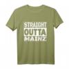 Straight Outta Mainz Ultras Fan Geschenk | Rot T-Shirt für Mainz Fans, Ultras & Stadtliebhaber zum Geburtstag & Weihnachten