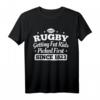 Lustiges Rugby T-Shirt für Fans und Spieler – Humorvolles Shirt mit internationalen Rugby-Designs, perfekt für Rugby-Enthusiasten seit 1823