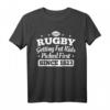 Lustiges Rugby T-Shirt für Fans und Spieler – Humorvolles Shirt mit internationalen Rugby-Designs, perfekt für Rugby-Enthusiasten seit 1823