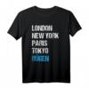 London New York Paris Tokyo Rügen T-Shirt – Souvenir Geschenk für Rügener & Insel-Liebhaber, perfekt für Urlaub & Reisen
