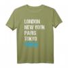 London New York Paris Tokyo Rügen T-Shirt – Souvenir Geschenk für Rügener & Insel-Liebhaber, perfekt für Urlaub & Reisen