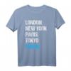 London New York Paris Tokyo Rügen T-Shirt – Souvenir Geschenk für Rügener & Insel-Liebhaber, perfekt für Urlaub & Reisen