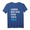 London New York Paris Tokyo Rügen T-Shirt – Souvenir Geschenk für Rügener & Insel-Liebhaber, perfekt für Urlaub & Reisen