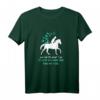Limitierte Pferde T-Shirt Reitsport Geschenk – And into the Forest I Go, perfektes Outfit & Geschenk für Reiter, Pferdeliebhaber & Naturfans