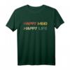 Happy Mind Happy Life Vintage Geschenk T-Shirt zum HapPanda für Männer, Frauen und Kinder