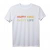 Happy Mind Happy Life Vintage Geschenk T-Shirt zum HapPanda für Männer, Frauen und Kinder