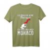 Monegassische Flagge T-Shirt | Monaco Urlaub & Souvenir | Geschenk für Monaco Fans & Liebhaber